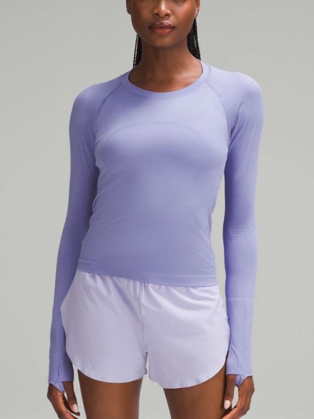 Lululemon Swiftly Tech Long-Sleeve Shirt 2.0 Dark Lavender Size 6